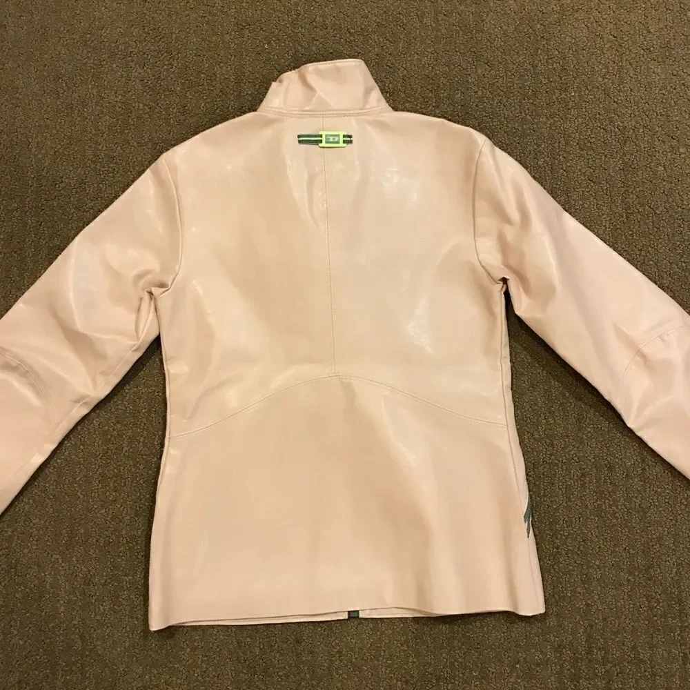 Diesel Blush Pink faux Leather Jacket